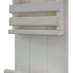 Bradford Vertical Wall Organizer, 20 Paint Colors, Shown in Antique White