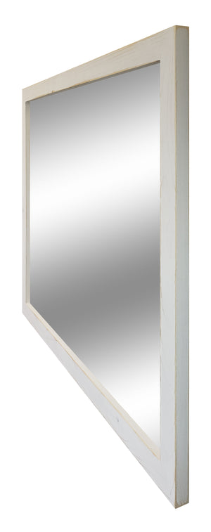 Carriage House Framed Mirror - Available In 20 Paint Colors, Shown in Antique White