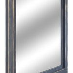 Farmhouse Wood Framed Wall Mirror, 5 Sizes & 20 Colors, Shown in Slate Gray