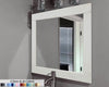 Natural Rustic Wood Framed Mirror, 20 Paint Colors - Shown In Antique White