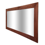 Shiplap Reclaimed Wood Mirror Shown in English Chestnut, 4 Sizes & 20 Stains - Renewed Decor & Storage