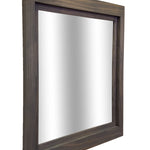 Farmhouse Wood Framed Wall Mirror, 20 Colors, Shown in Classic Gray