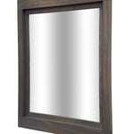 Farmhouse Wood Framed Wall Mirror, 20 Colors, Shown in Classic Gray