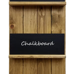 Chalkboard Front Horsham Magazine and Folder Organizer, 20 Stain Colors, Shown in Driftwood