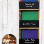 Chalkboard Front Horsham Magazine and Folder Organizer, 20 Stain Colors, Renewed Decor