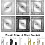 Barn Window Mirror Number of Hooks Available in 5 Finishes