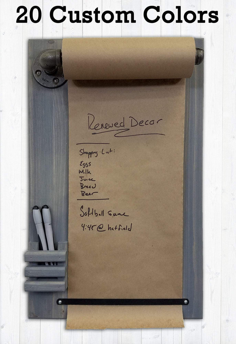 Kraft Paper Roll Holder, Message Board Dispenser, Butcher Paper