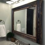 Mid Century Modern Wood Framed Mirror, 20 Stain Colors - Renewed Decor & Storage