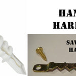 Sawtooth Hangers and Drywall Anchors