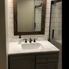 Dark Walnut Shiplap Mirror