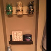 Bathroom Organization; Bathroom Shelf and Jars