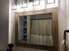 Lucia's Weathered Oak Shiplap Mirror
