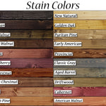 Rustic Farmhouse Wall Sconces - wood stains colors