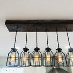 Handmade Wooden Pendant Chandelier Ceiling Light