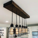 Springfield Handmade Wood Pendant Chandelier Ceiling Light