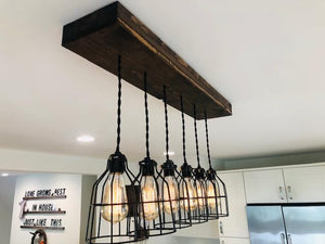 Springfield Handmade Wood Pendant Chandelier Ceiling Light