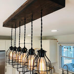 Springfield Handmade Wood Pendant Chandelier Ceiling Light