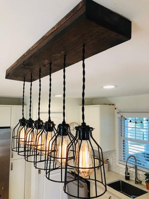 wooden Pendant Ceiling Light
