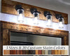 Aberdeen Vintage Industrial Farmhouse Vanity Rustic light Fixtures