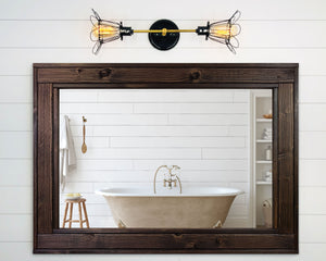 Mirror Dual Vanity Lights Fixtures 2