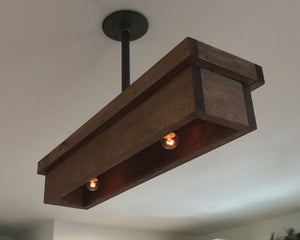 wood flush mount ceiling light