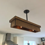 flush mount wood ceiling light
