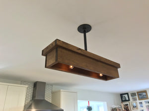 flush mount wood ceiling light