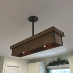 wood ceiling light flush mount