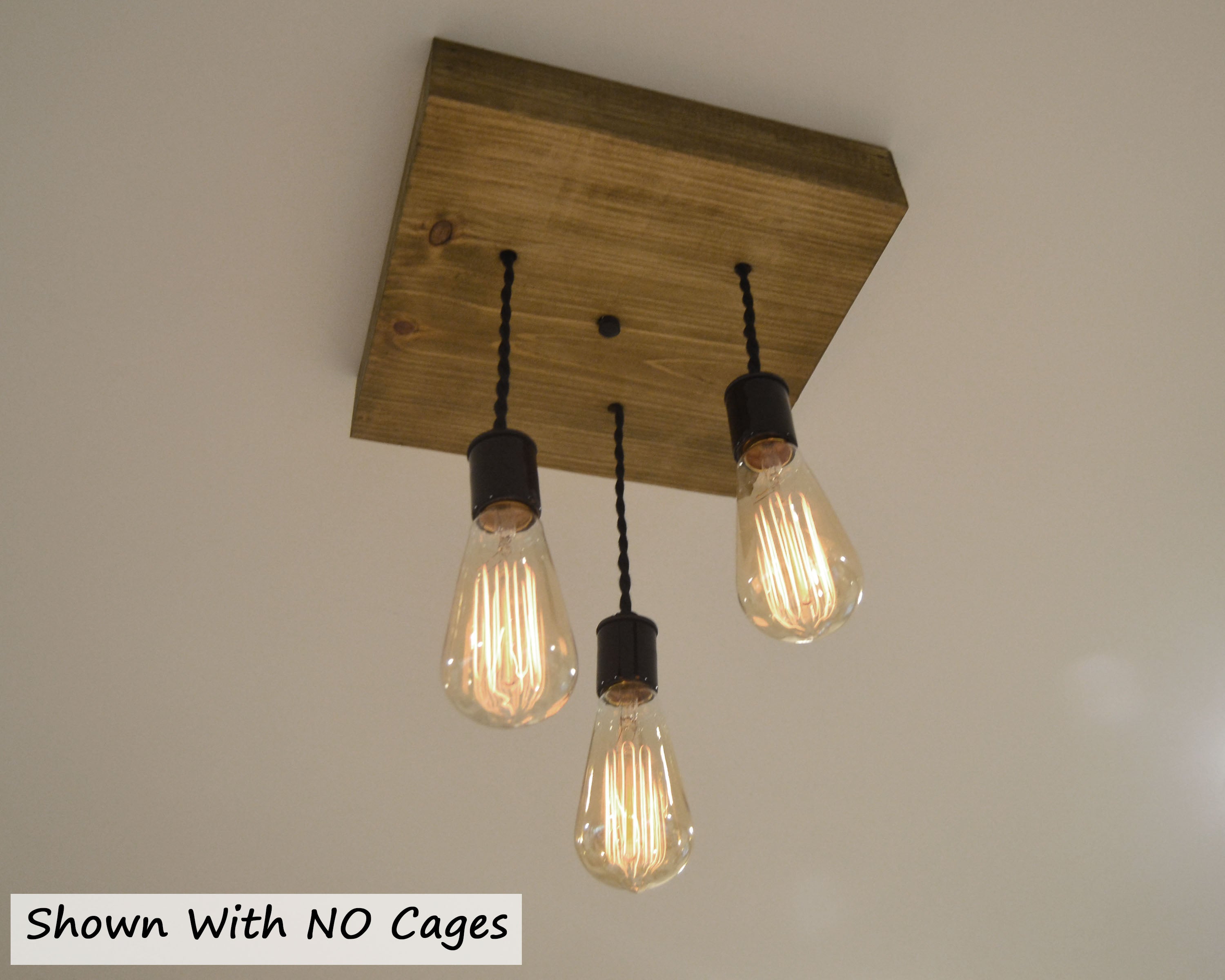flush mount ceiling light wood
