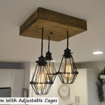 belmont farmhouse light adjustable cages