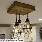 belmont farmhouse light with adjustable cages