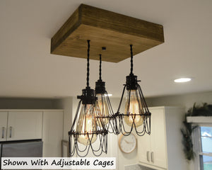 belmont farmhouse light with adjustable cages