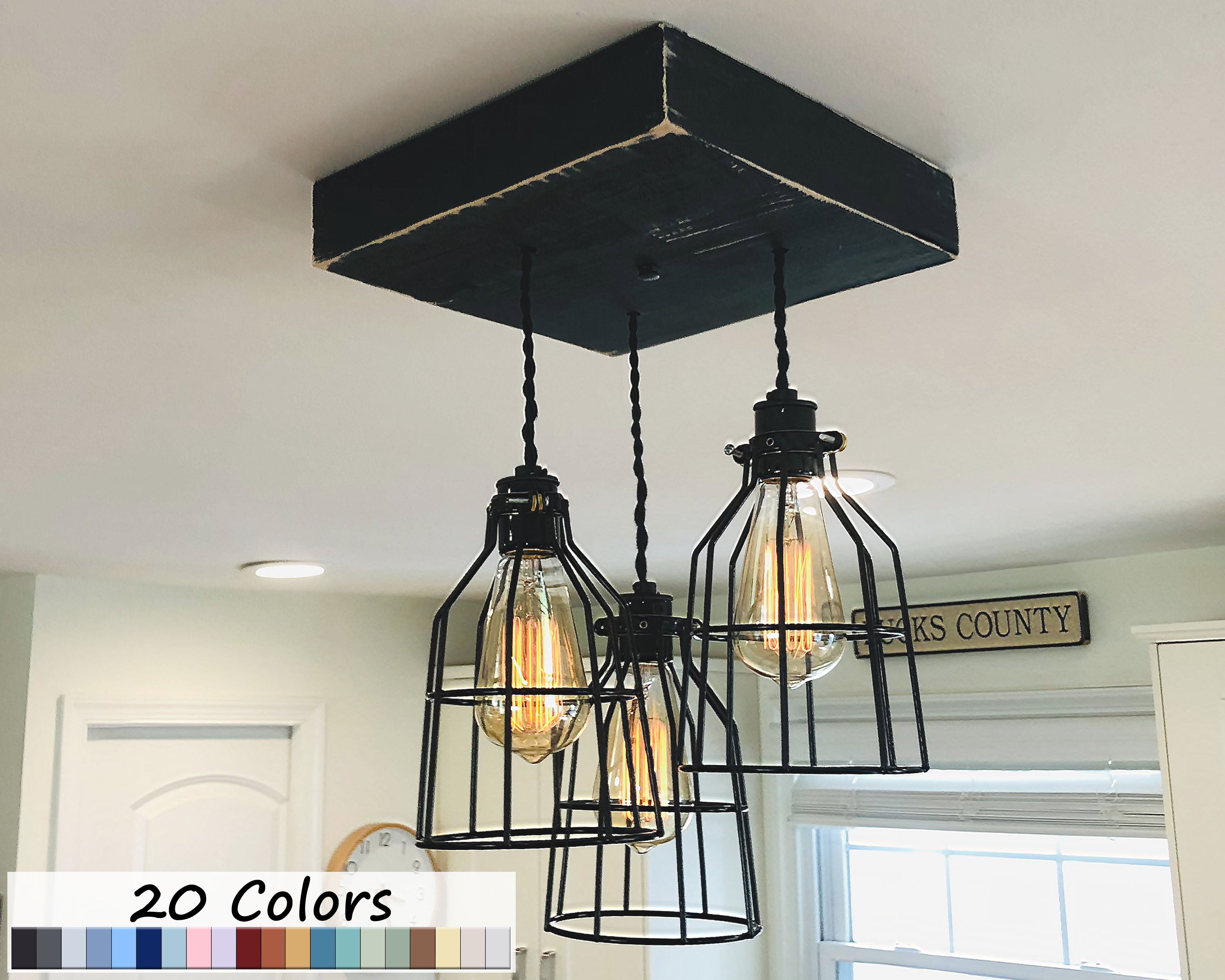 Belmont Kettle Black-led ceiling light