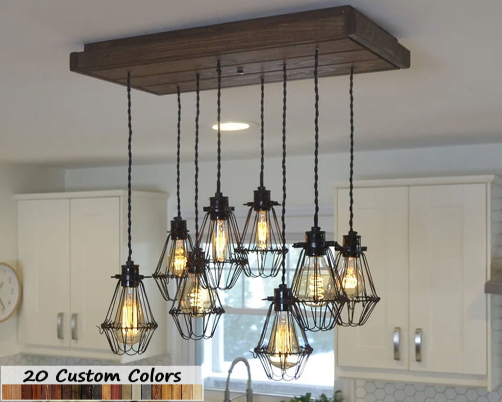 Cleveland Handmade Wood Pendant Light Fixture