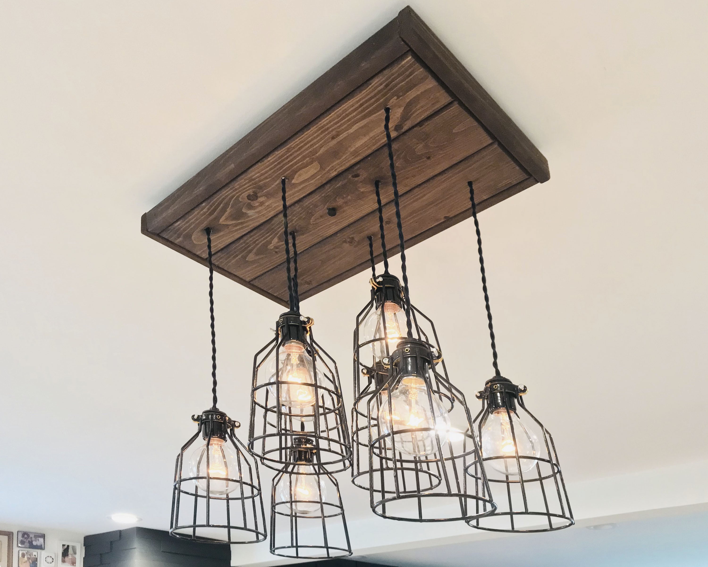 Cleveland Light Wood Chandelier