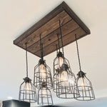 Cleveland Light Wood Chandelier