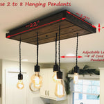 Handmade Wood Pendant Light Fixture

