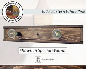 Rustic Herringbone Wood Vanity Lighting - Customizable Sizes and Stains