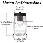 Rustic Bathroom Wall Light Fixture MasonJar3