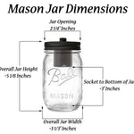 Mason Jar3- wall lamp
