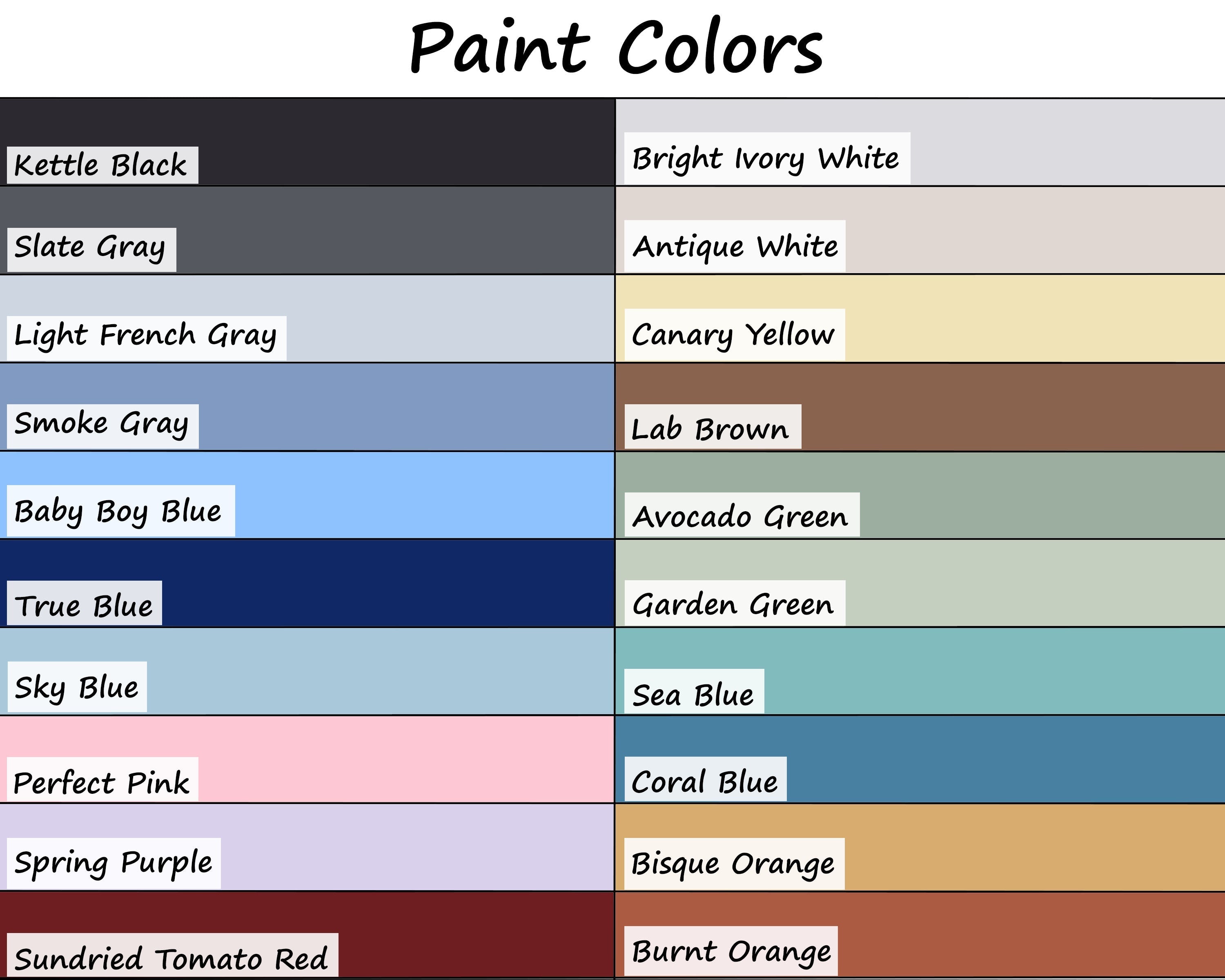 Paint Colors