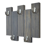 Pike Wall Hooks, 20 Stain Colors - Key Hook, Key Organizer, Wall Mount Key Holder, Coat Hook, Leash Hook, Purse Hook, Key Rack, Classic Gray