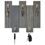 Pike Wall Hooks, 20 Stain Colors - Key Hook, Key Organizer, Wall Mount Key Holder, Coat Hook, Leash Hook, Purse Hook, Key Rack, Classic Gray