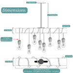 Old Mill Reclaimed Styled Wood Chandelier light