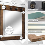 Rustic Hollywood Mirror with Lights