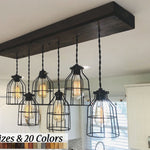 Wooden Pendant Chandelier Ceiling Light