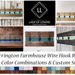 Warrington Farmhouse Coat Hook Rack Functional and Chic, Handmade in the USA