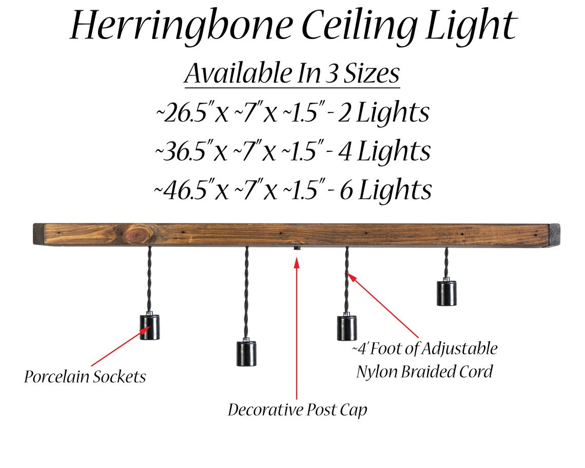 Herringbone Ceiling Light