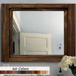 Farmhouse Framed Wall Mirror, 5 Sizes & 20 Colors by Lane of Lenore