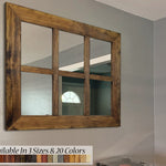 6 Pane Framed Mirror, Lane of Lenore